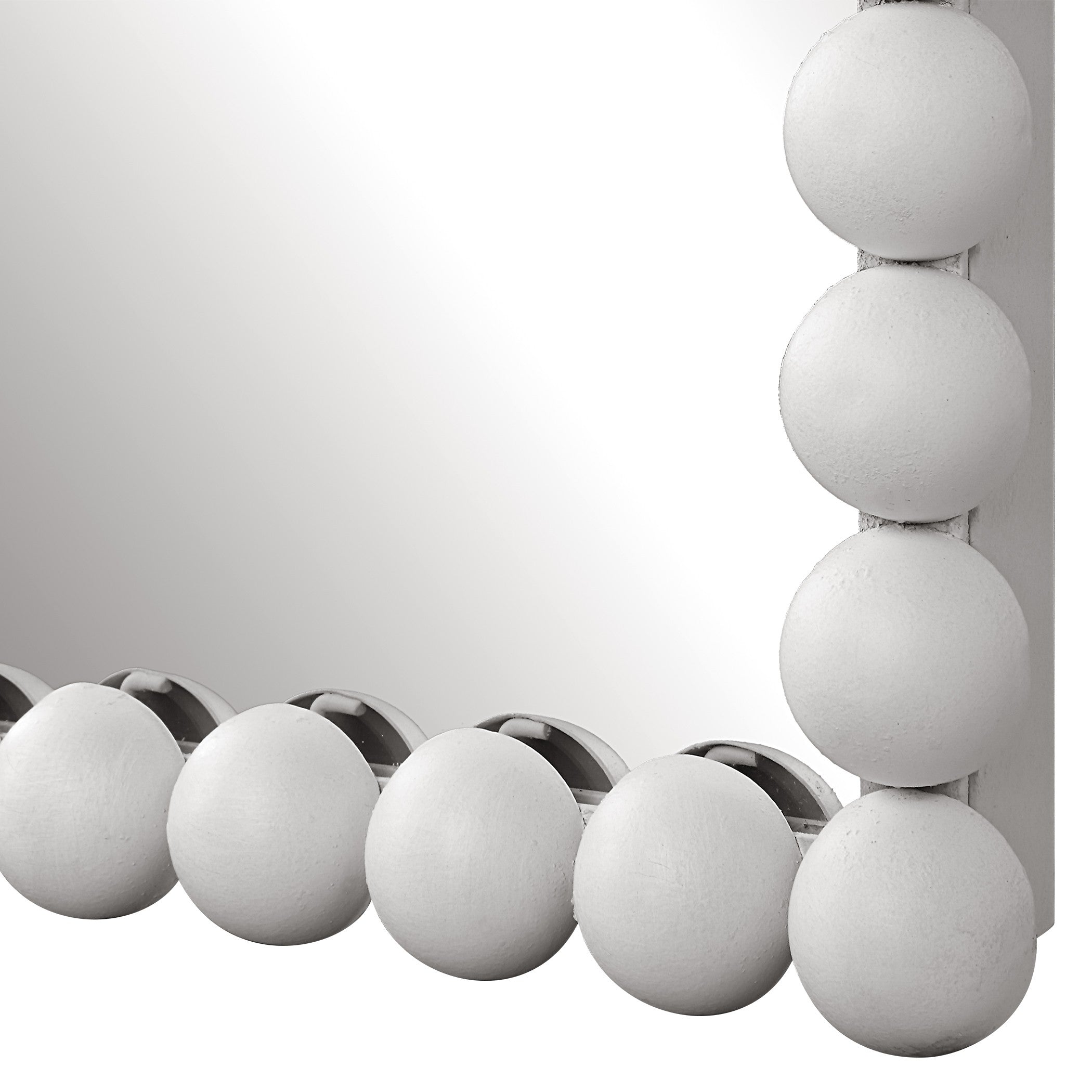 Serna White Tall Mirror by Uttermost