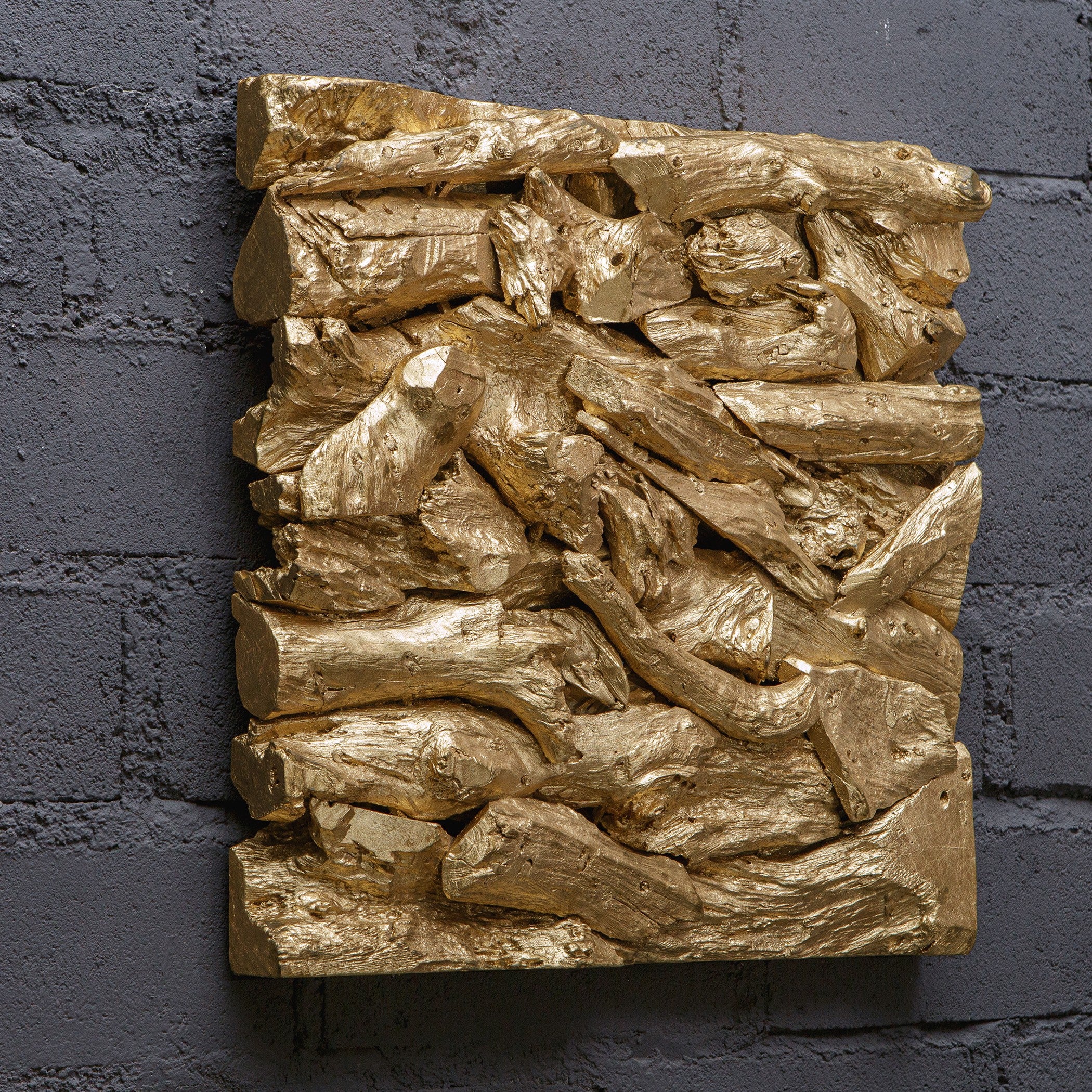 Rio Gold Wood Wall Décor by Uttermost