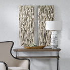 Gathered Teak Bleached Wood Wall Decor by Uttermost