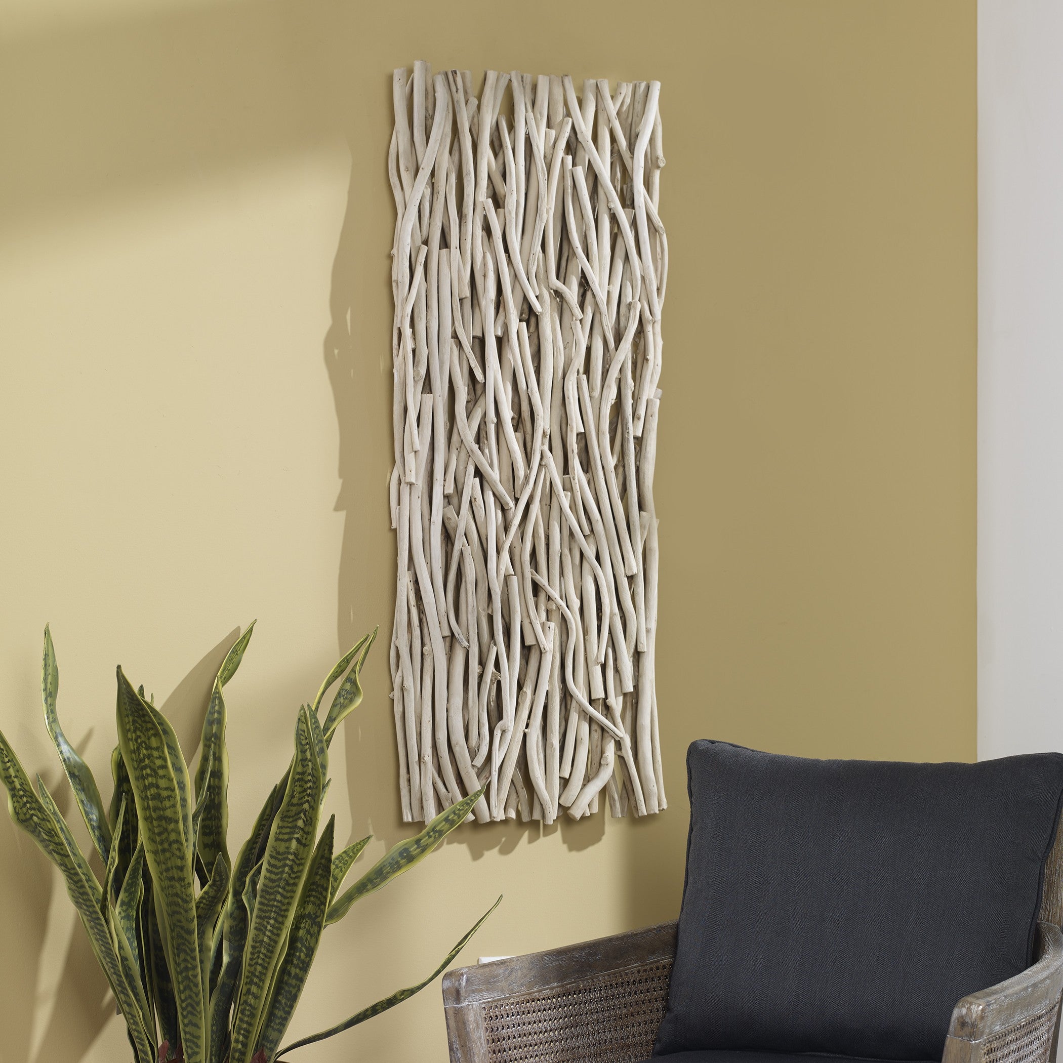 Gathered Teak Bleached Wood Wall Decor by Uttermost