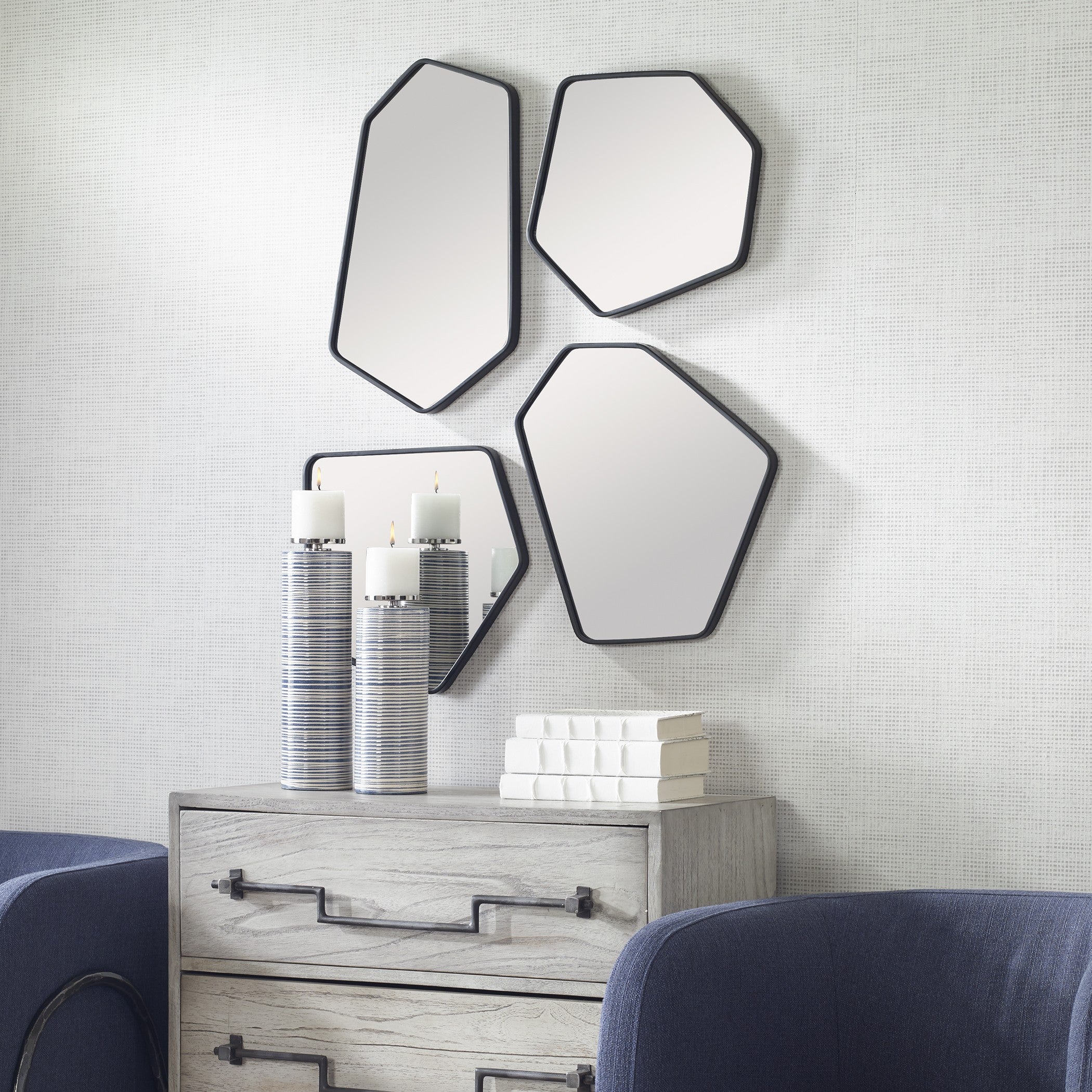 Linneah Black Mirrors, Set/4 by Uttermost