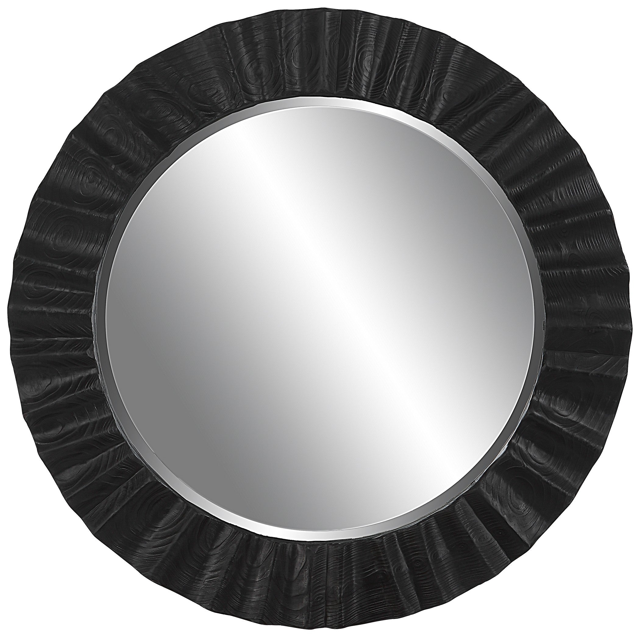 Caribou Dark Espresso Round Mirror by Uttermost
