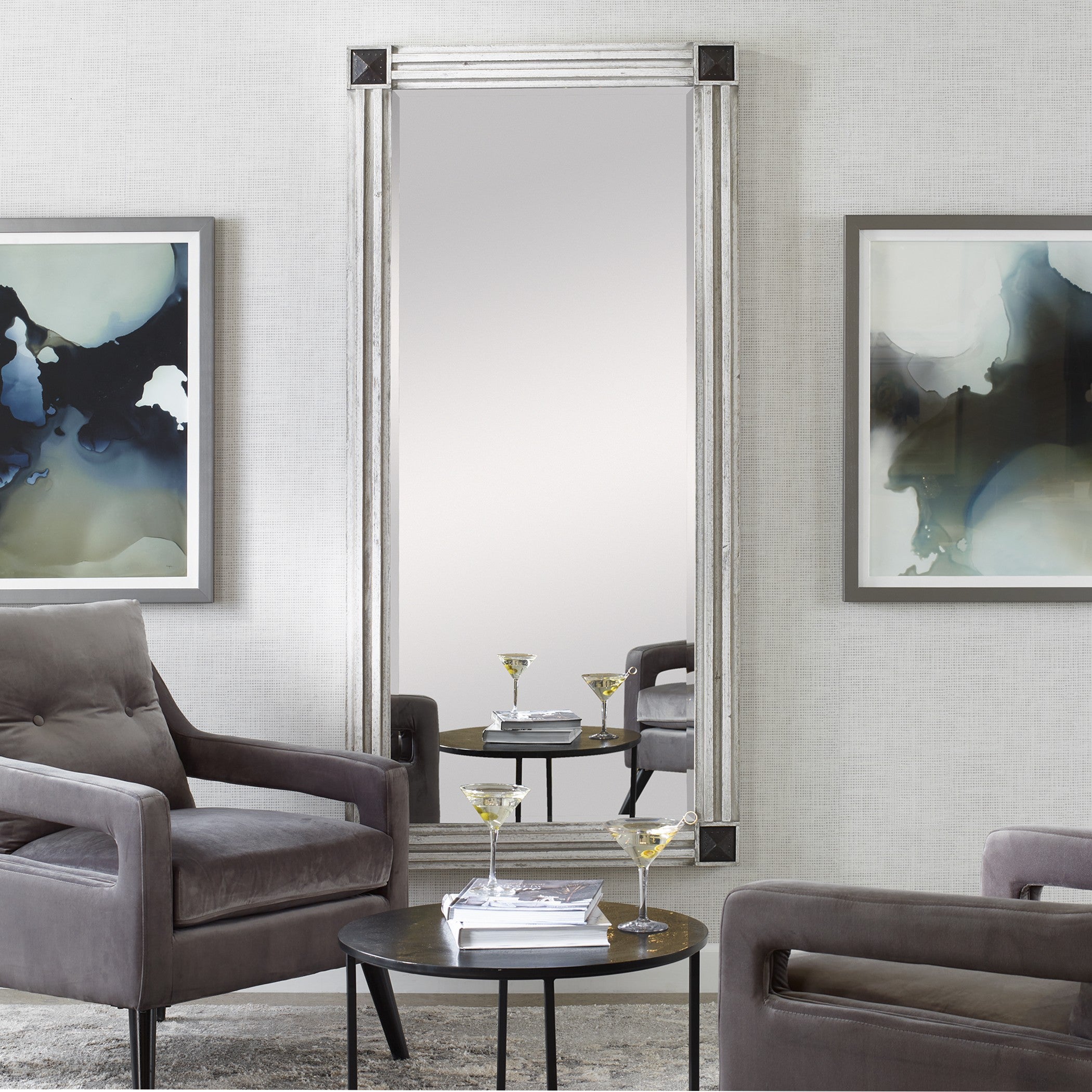 Manor Distressed Oversized Mirror by Uttermost
