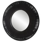 Sailor's Knot Black Round Mirror by Uttermost