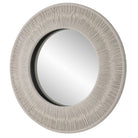 Sailor's Knot White Small Round Mirror Uttermost
