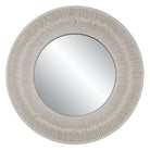 Sailor's Knot White Small Round Mirror Uttermost