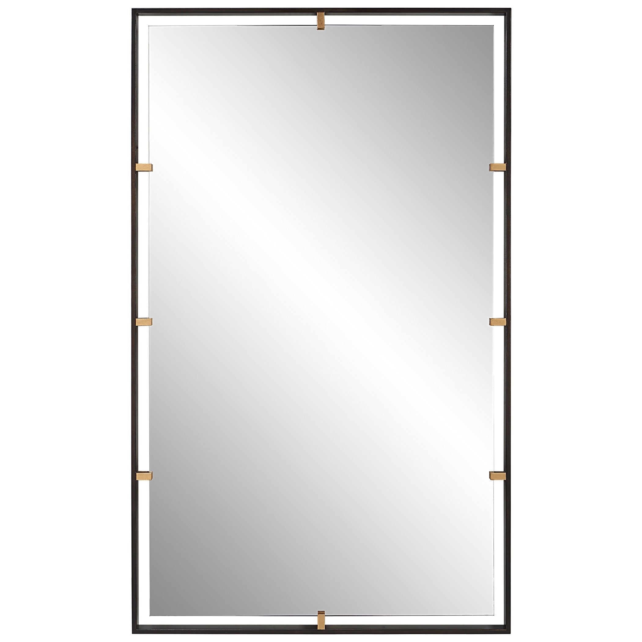 Egon Rectangular Bronze Mirror by Uttermost