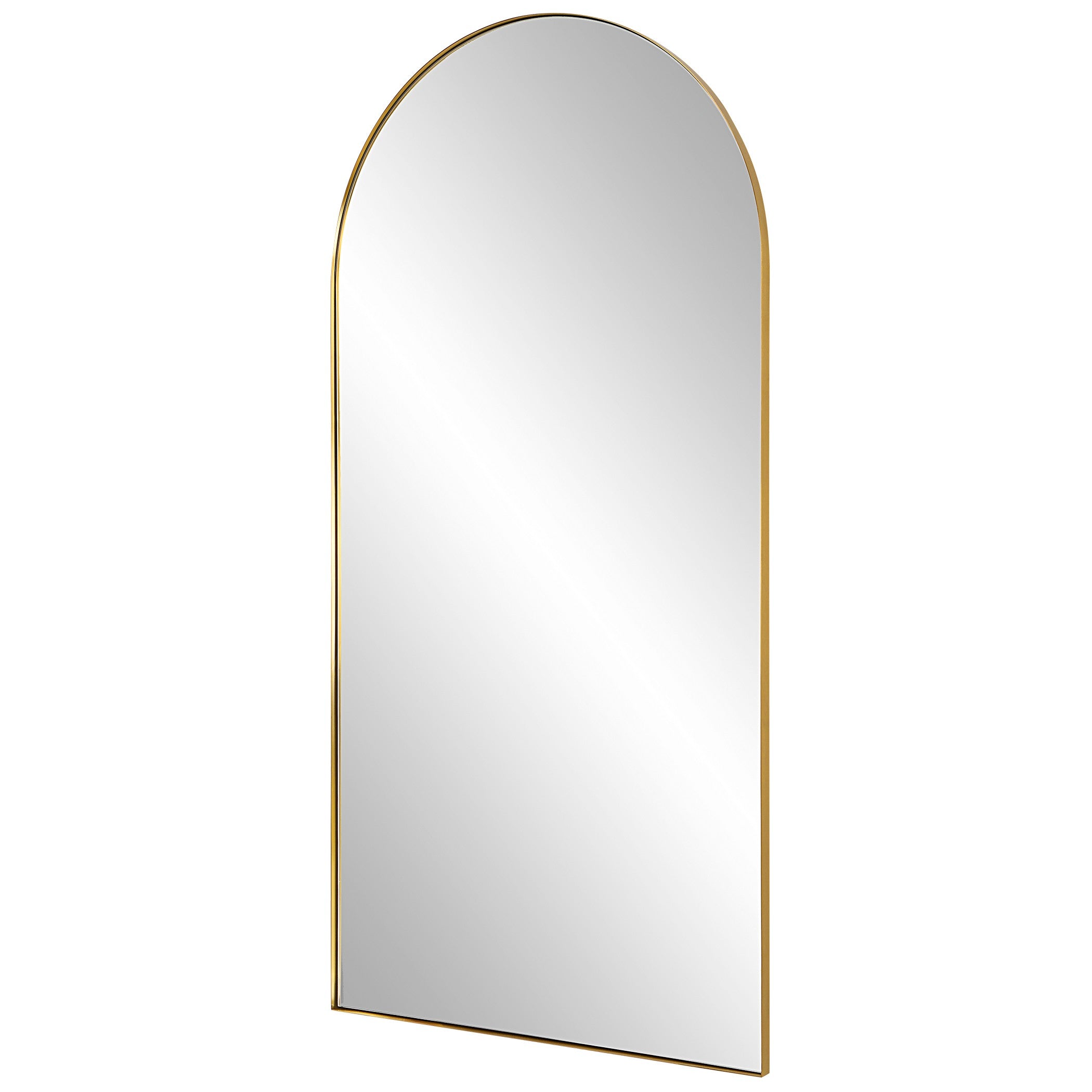 Crosley Antique Brass Arch Mirror by Uttermost