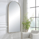 Crosley Antique Brass Arch Mirror by Uttermost