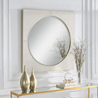 Cyprus White Square Mirror by Uttermost