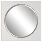 Cyprus White Square Mirror by Uttermost