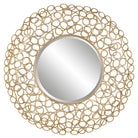 Swirl Round Gold Mirror by Uttermost