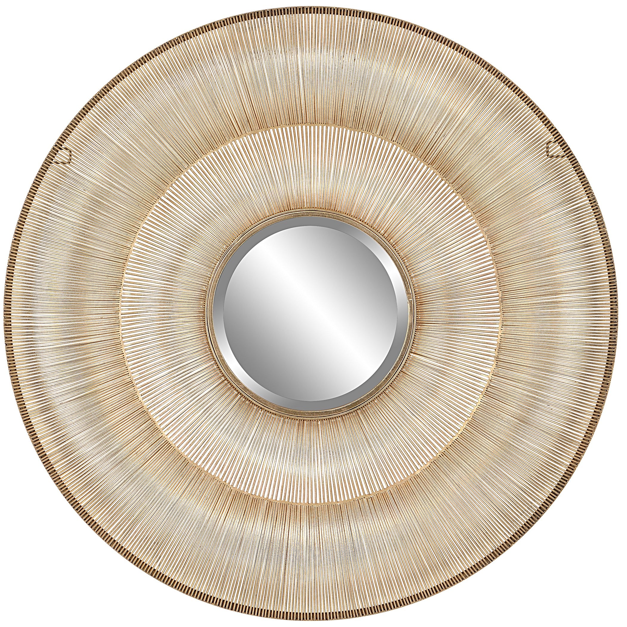 Bauble Round Gold Mirror by Uttermost
