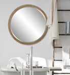 Paradise Round Rattan Mirror by Uttermost