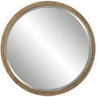 Paradise Round Rattan Mirror by Uttermost