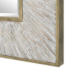 Wharton Whitewashed Square Mirror by Uttermost