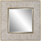Wharton Whitewashed Square Mirror by Uttermost