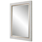 Cape Whitewashed Rattan Mirror by Uttermost