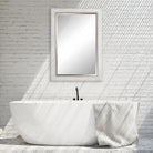 Cape Whitewashed Rattan Mirror by Uttermost