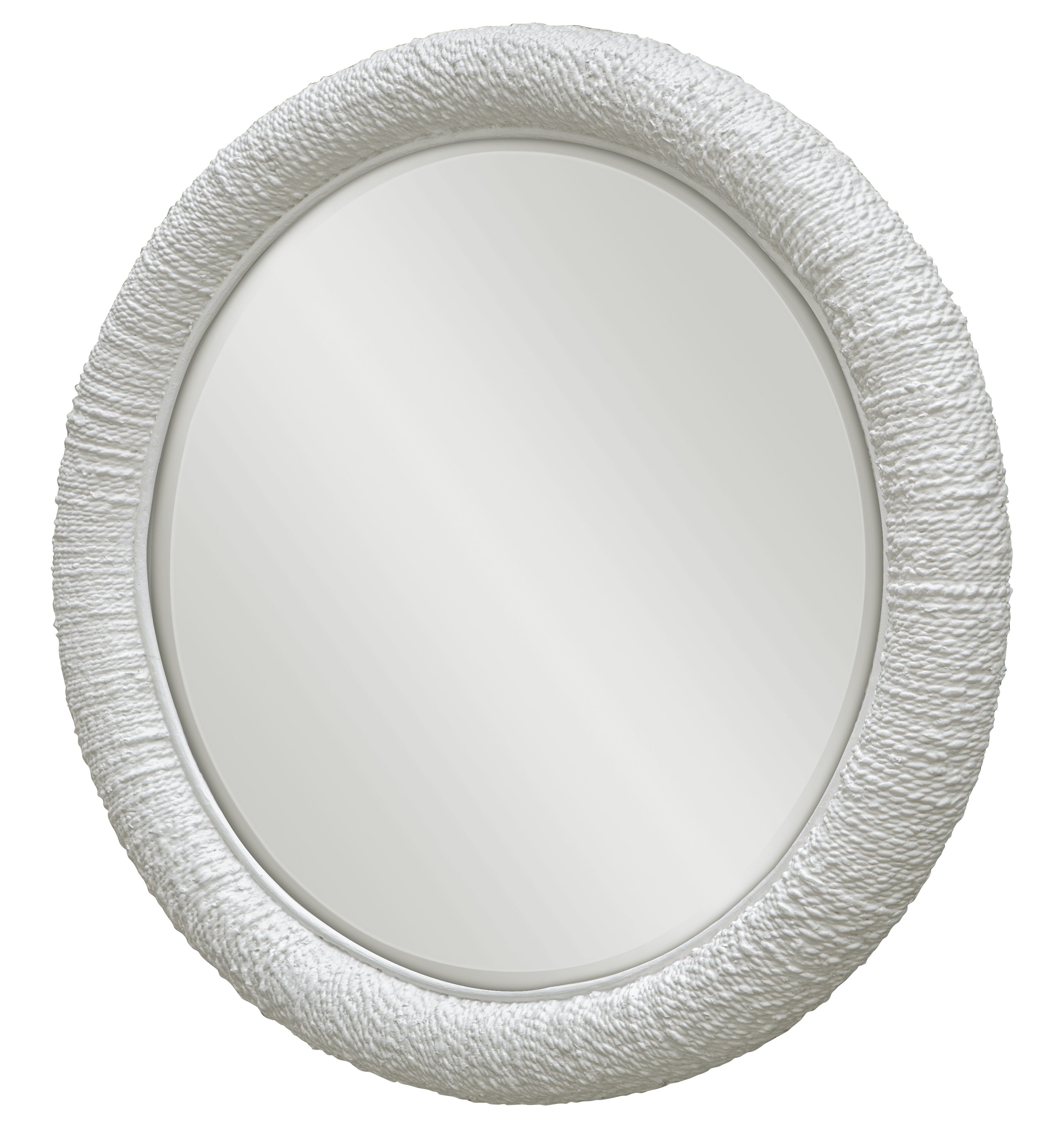 Mariner White Round Mirror by Uttermost
