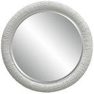Mariner White Round Mirror by Uttermost