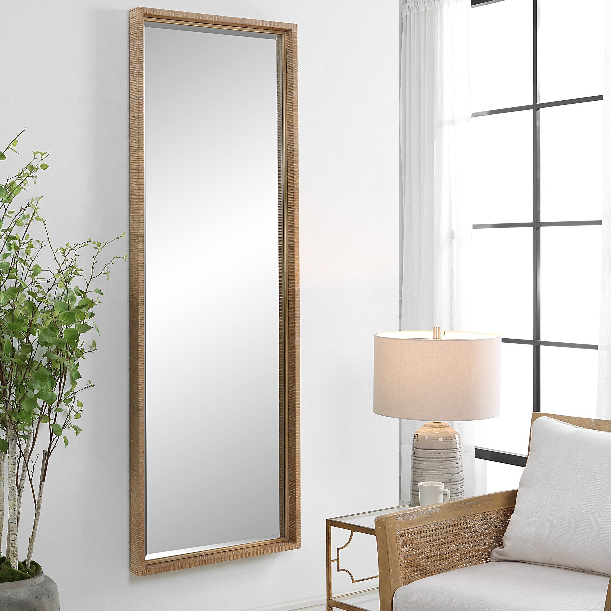 Paradise Rattan Mirror by Uttermost