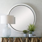 Granada Whitewash Round Mirror by Uttermost