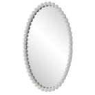 Serna White Oval Mirror by Uttermost