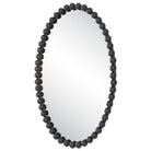 Serna Black Oval Mirror by Uttermost