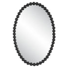 Serna Black Oval Mirror by Uttermost
