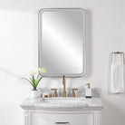 Crofton Rectangular Light Up Mirror in Black by Uttermost