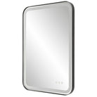 Crofton Rectangular Light Up Mirror in Black by Uttermost