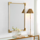 Malik White & Gold Mirror by Uttermost