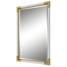 Malik White & Gold Mirror by Uttermost
