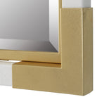 Malik White & Gold Mirror by Uttermost
