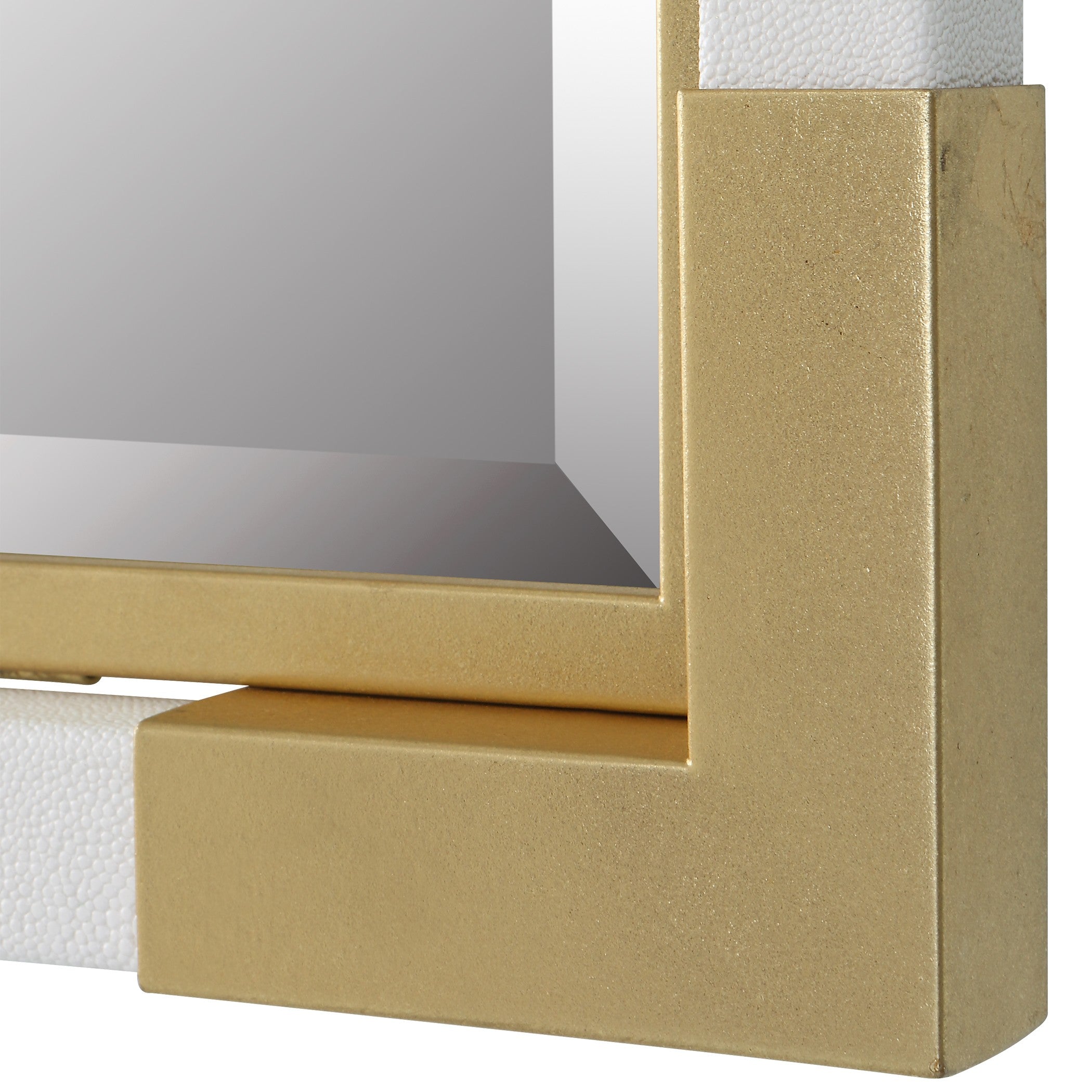Malik White & Gold Mirror by Uttermost