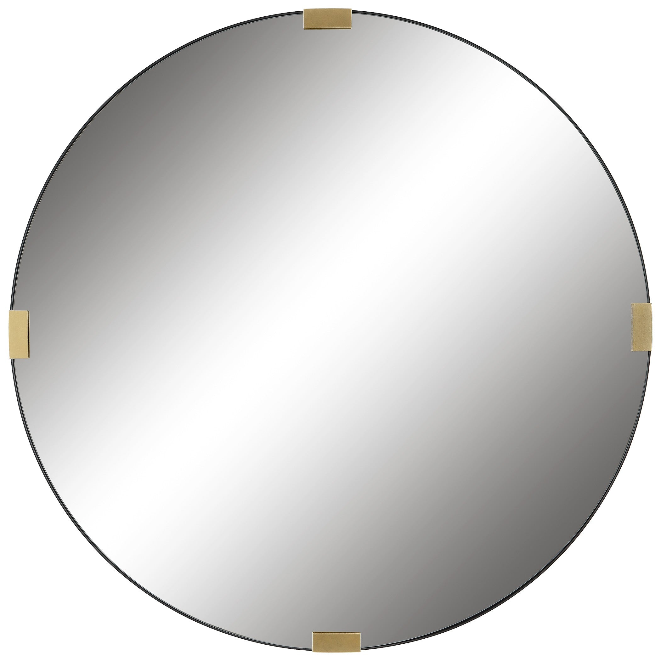 Clip Modern Round Mirror by Uttermost