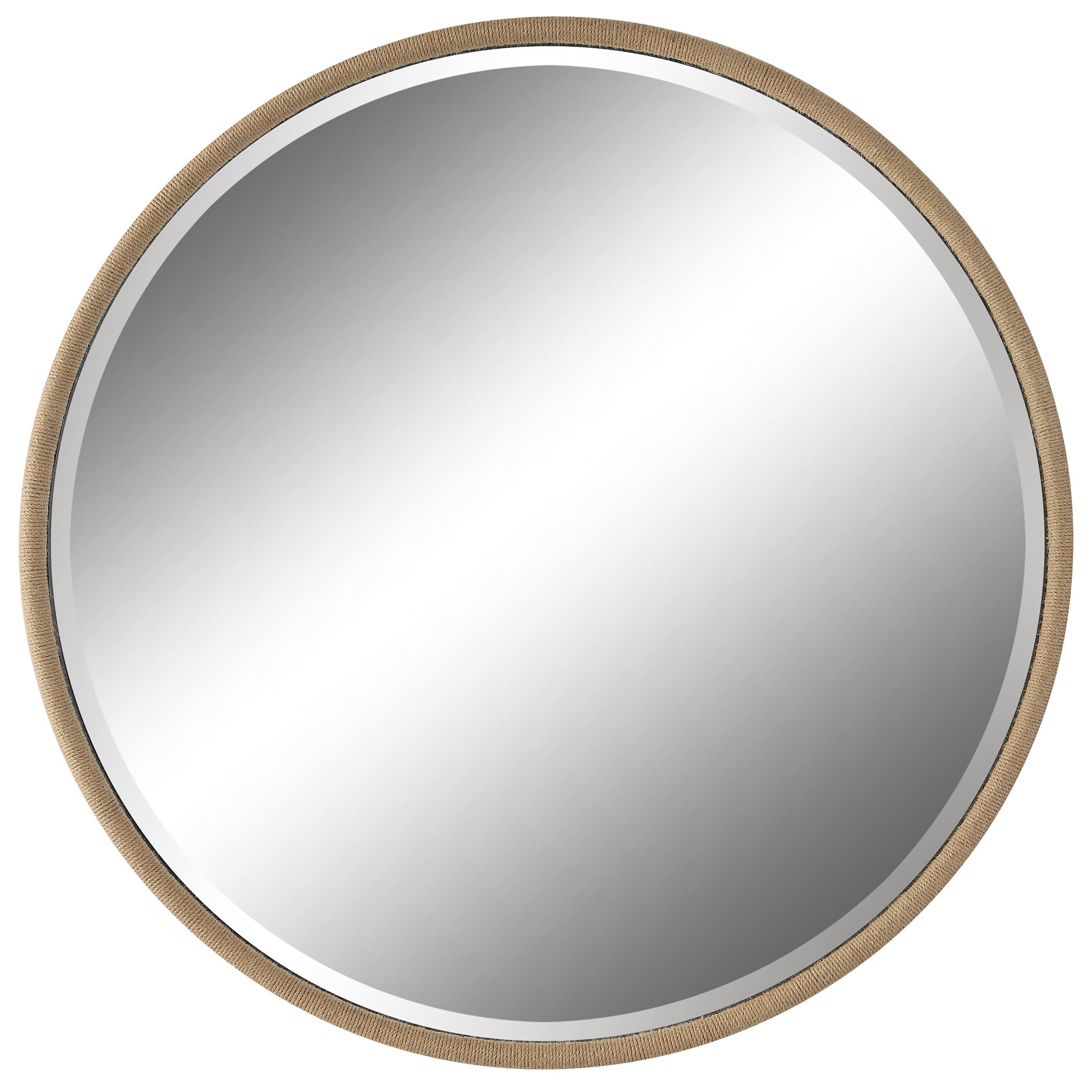 Ranchero Natural Rope Round Mirror by Uttermost