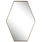 Ankara Brass Hexagon Mirror by Uttermost