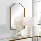Sidney Arched Mirror in Brass by Uttermost