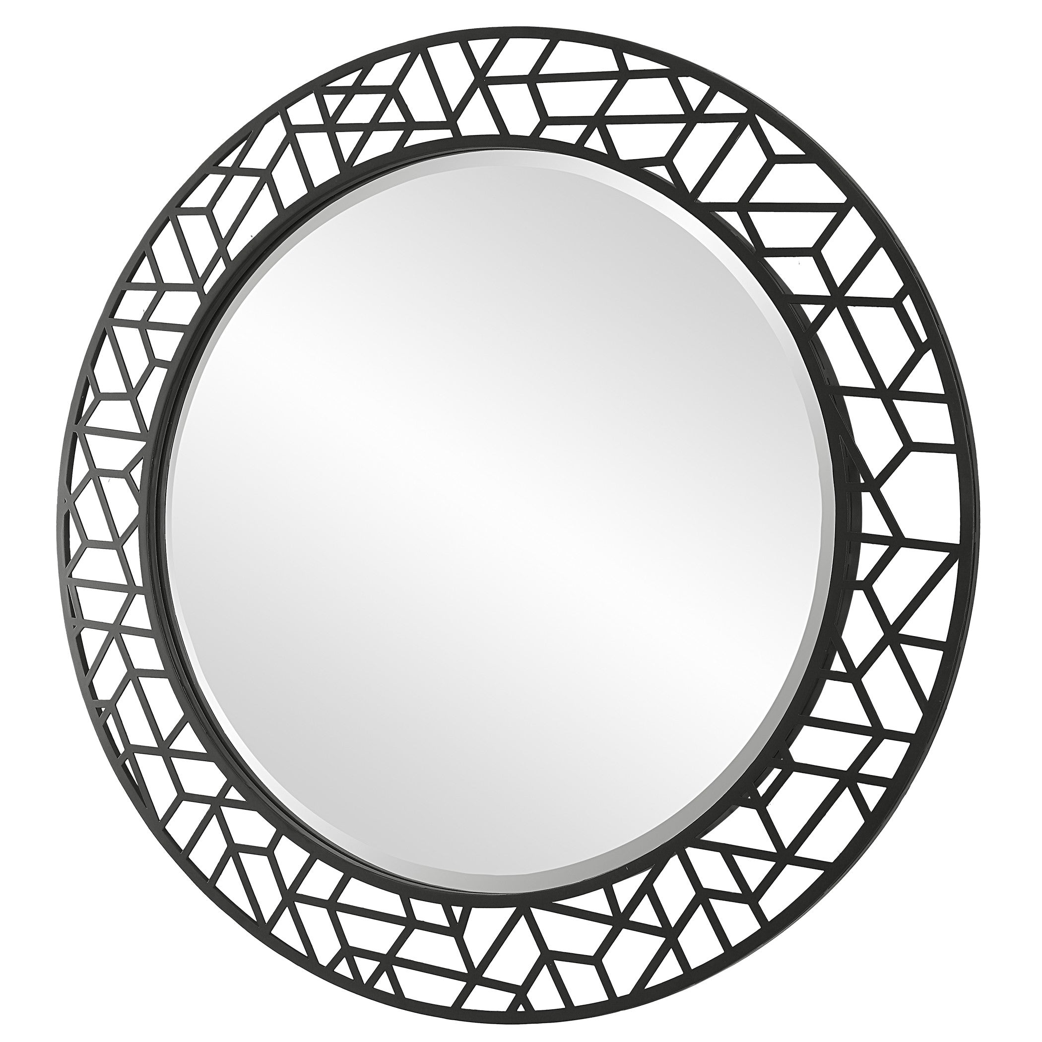 Mosaic Metal Round Mirror by Uttermost