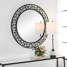 Mosaic Metal Round Mirror by Uttermost