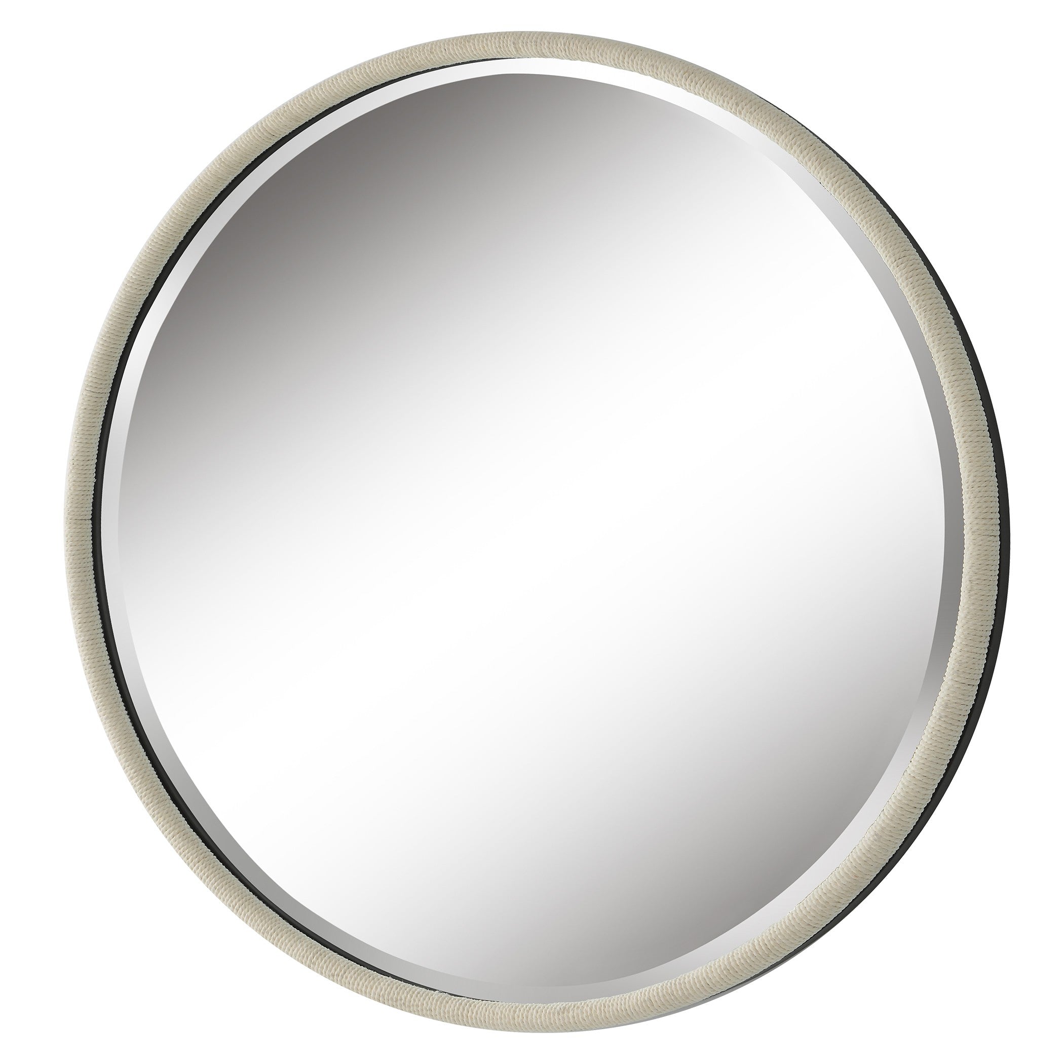 Ranchero White Round Mirror by Uttermost