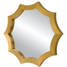 Flare Brushed Brass Round Mirror by Uttermost