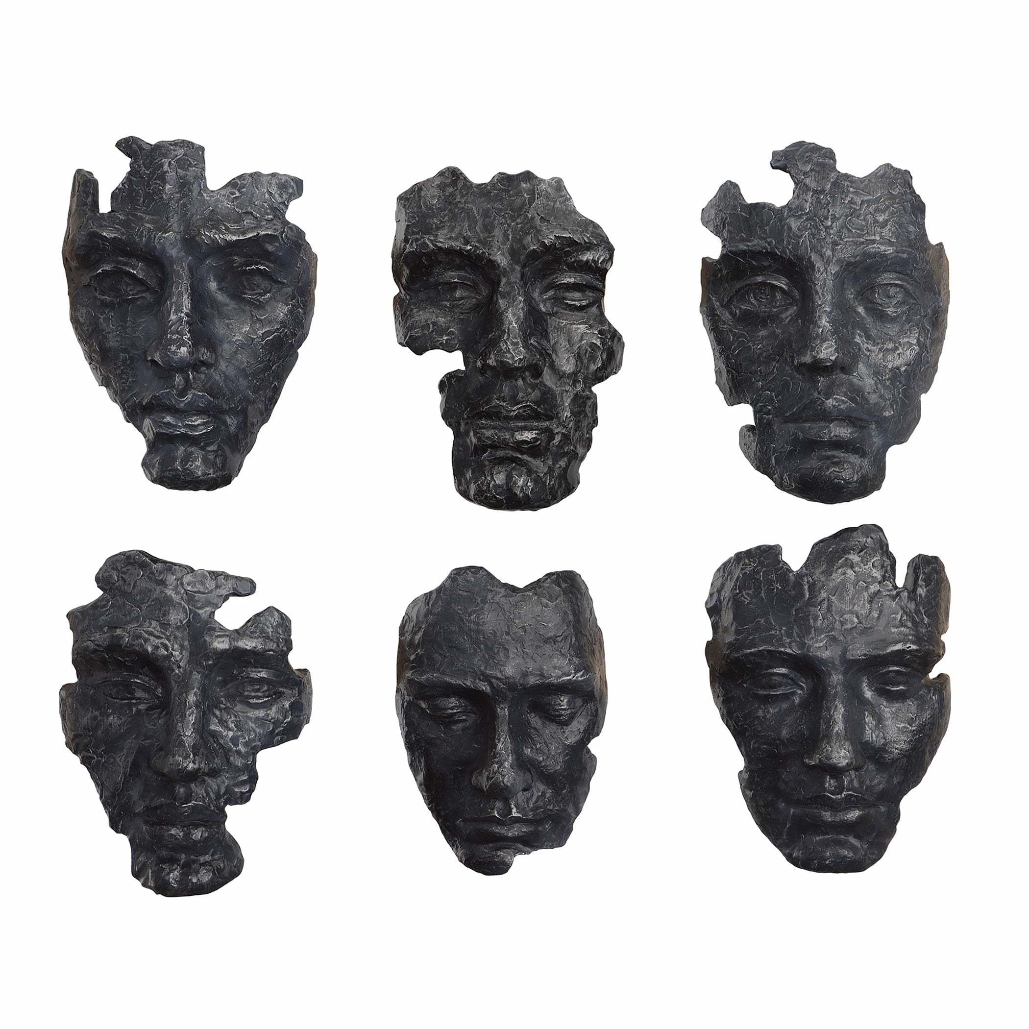 Self-Portrait Metallic Wall Decor - Set of 6 by Uttermost