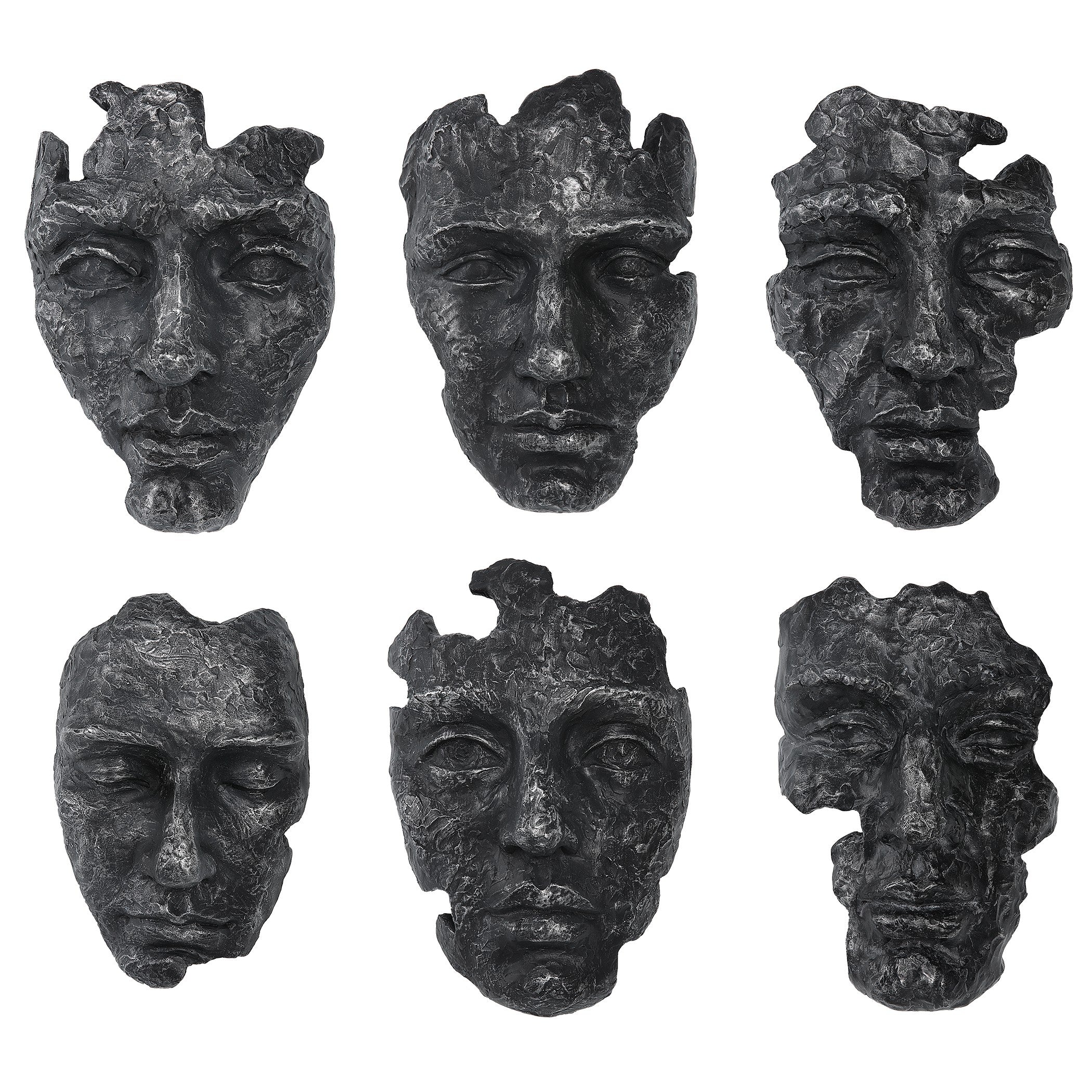 Self-Portrait Metallic Wall Decor - Set of 6 by Uttermost