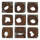 Jungle Wood Paneled Wall Art - Set of 9 by Uttermost