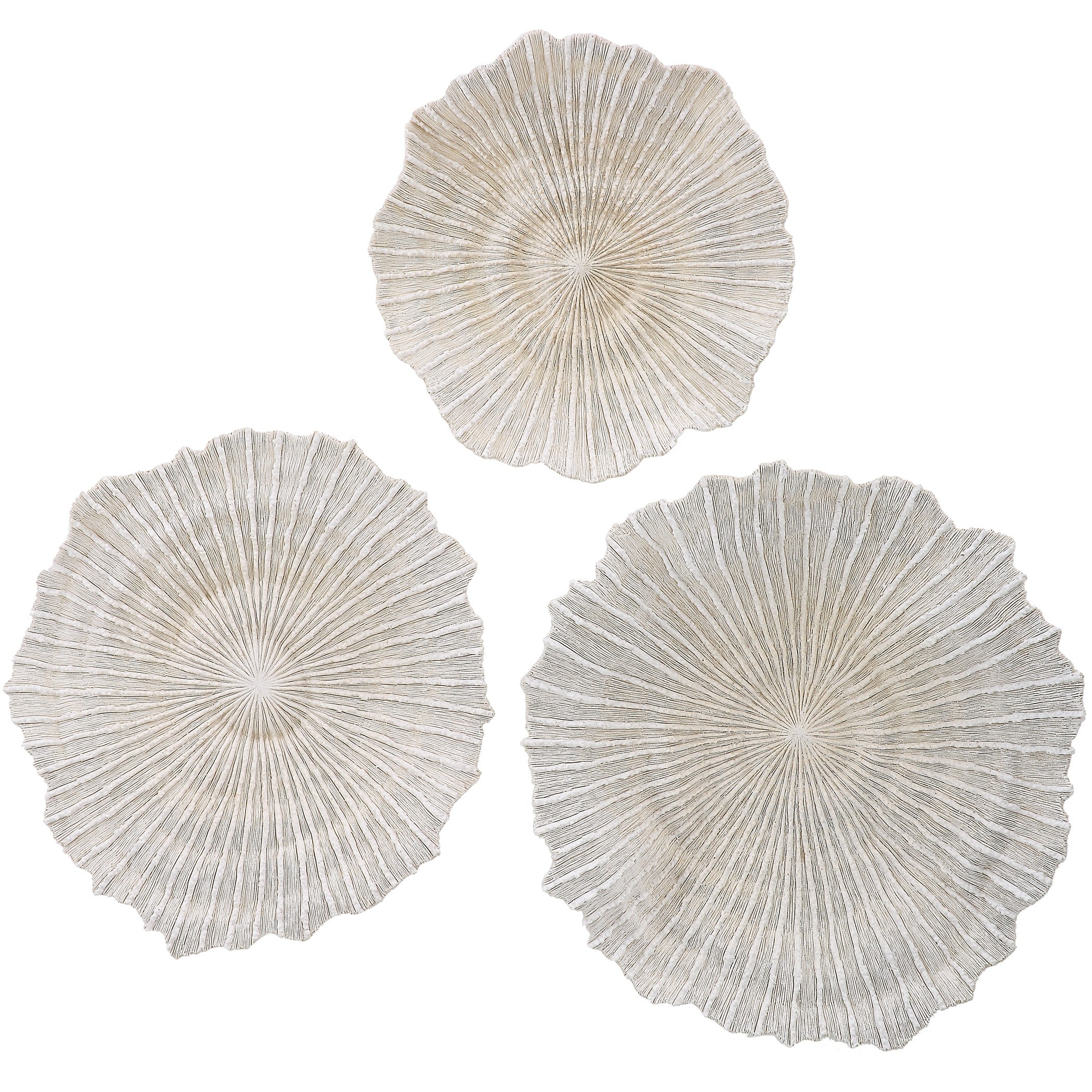 Ocean Gems Coral Wall Decor - Set of 3 by Uttermost