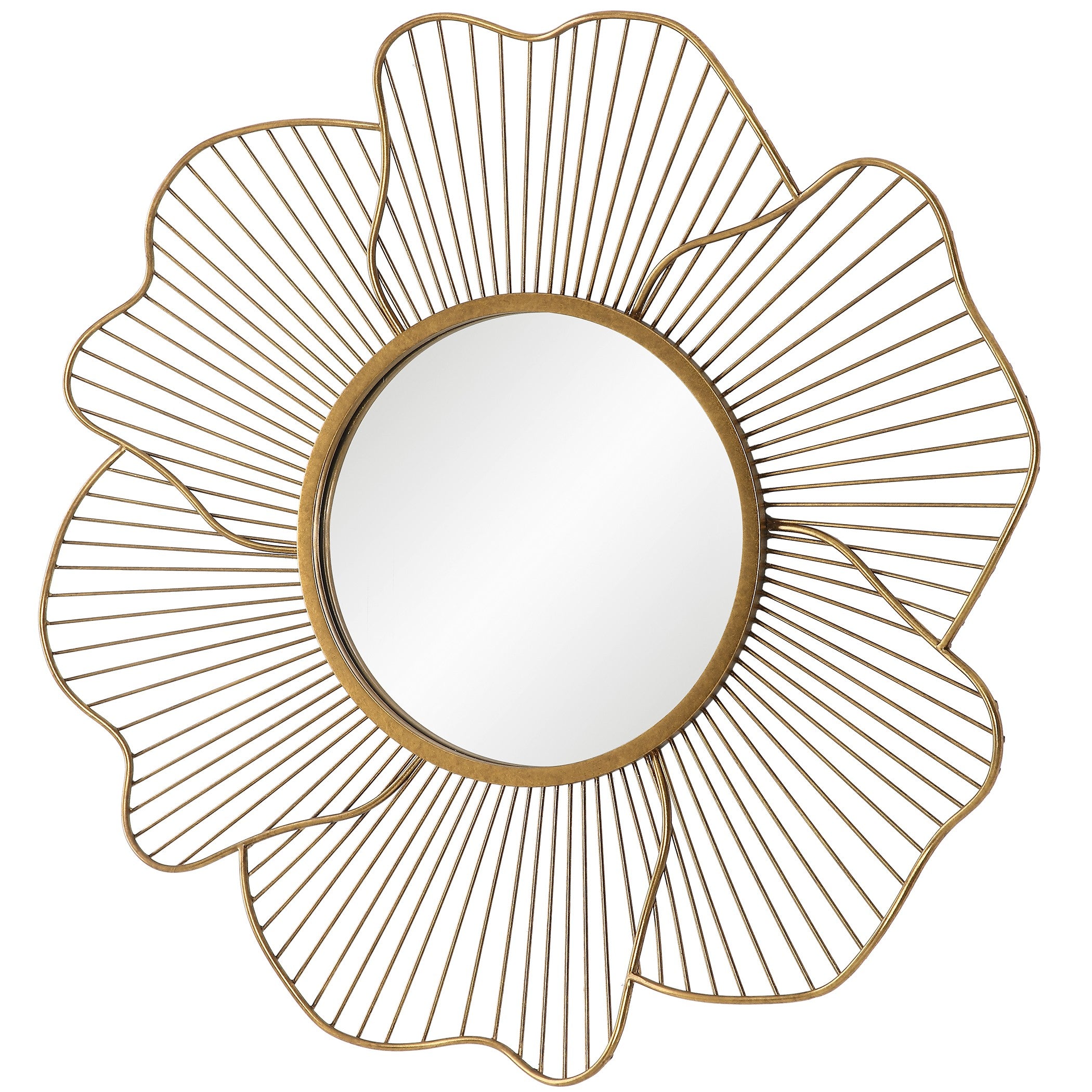 Blossom Gold Floral Mirror by Uttermost