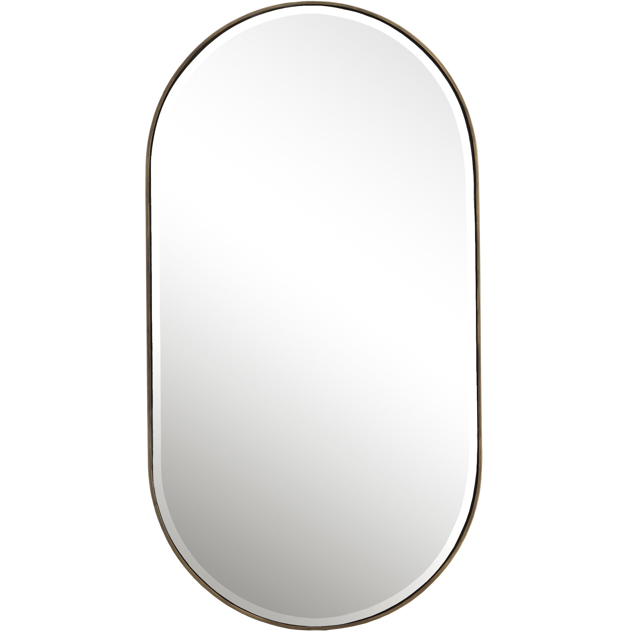 Lago Oval Gold Mirror by Uttermost